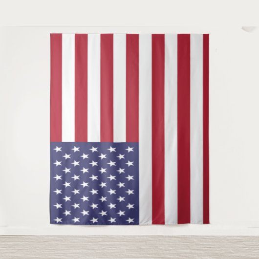 AMERIKAANSE VLAG WANDKLEED (Voorkant)