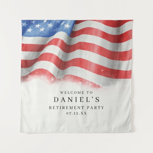 Amerikaanse vlag wandkleed (Voorkant)