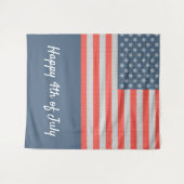 Amerikaanse vlag wandkleed (Voorkant (horizontaal))