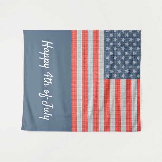 Amerikaanse vlag wandkleed (Voorkant (horizontaal))