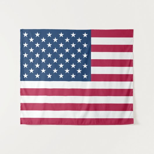 Amerikaanse vlag wandkleed (Voorkant (horizontaal))
