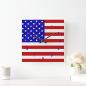 Amerikaanse vlag - wandklok (Huis)
