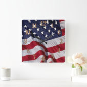 Amerikaanse vlag wandklok (Huis)