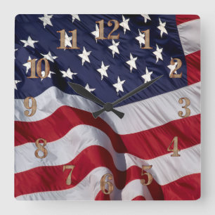 Amerikaanse vlag wandklok