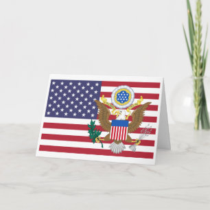 Amerikaanse vlag & Wapen, Verenigde Staten Kaart