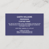 Amerikaanse vlag & wapen, Verenigde Staten Visitekaartje (Achterkant)