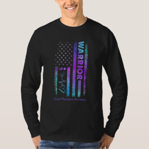 Amerikaanse vlag Warrior Zelfmoordpreventie T-shirt