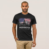 Amerikaanse vlag Washington DC T-shirt (Voorkant volledig)