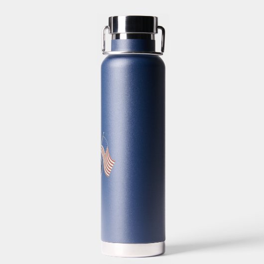 Amerikaanse vlag water fles (Achterkant)
