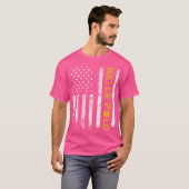Amerikaanse vlag waterpolo t-shirt (Voorkant volledig)