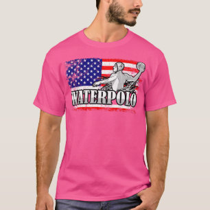 Amerikaanse vlag waterpolospeler USA Waterpolo Wat T-shirt
