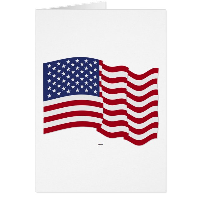 Amerikaanse vlag Waving (Voorkant)