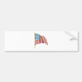 Amerikaanse vlag Waving Bumpersticker (Voorkant)