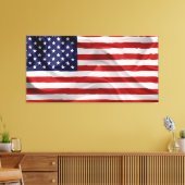 Amerikaanse vlag Waving Canvas Afdruk (Insitu (Woonkamer))