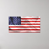 Amerikaanse vlag Waving Canvas Afdruk (Voorkant)