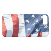Amerikaanse vlag Waving Case-Mate iPhone Case (Achterkant (Horizontaal))