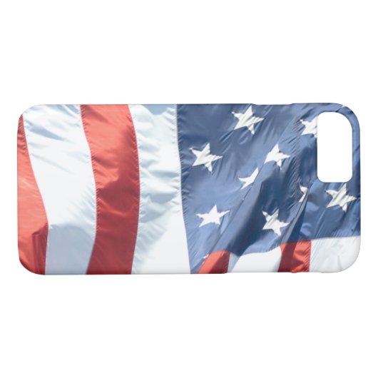 Amerikaanse vlag Waving Case-Mate iPhone Case (Achterkant (Horizontaal))