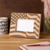 Amerikaanse vlag Waving Gegraveerde Lijstjes (Links)