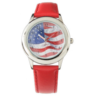 Amerikaanse vlag Waving Horloge