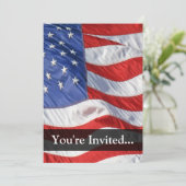 Amerikaanse vlag, Waving in Wind Kaart (Staand voorkant)