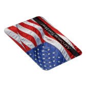 Amerikaanse vlag, Waving in Wind Magneet (Rechterzijde)