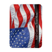 Amerikaanse vlag, Waving in Wind Magneet (Verticaal)