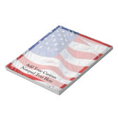 Amerikaanse vlag, Waving in Wind Notitieblok (Linkerzijde)