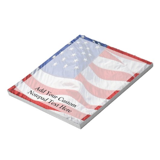 Amerikaanse vlag, Waving in Wind Notitieblok (Linkerzijde)
