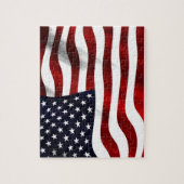 Amerikaanse vlag Waving Legpuzzel (Verticaal)