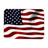 Amerikaanse vlag Waving Magneet (Horizontaal)