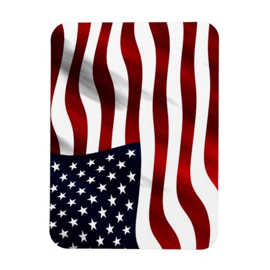 Amerikaanse vlag Waving Magneet (Verticaal)