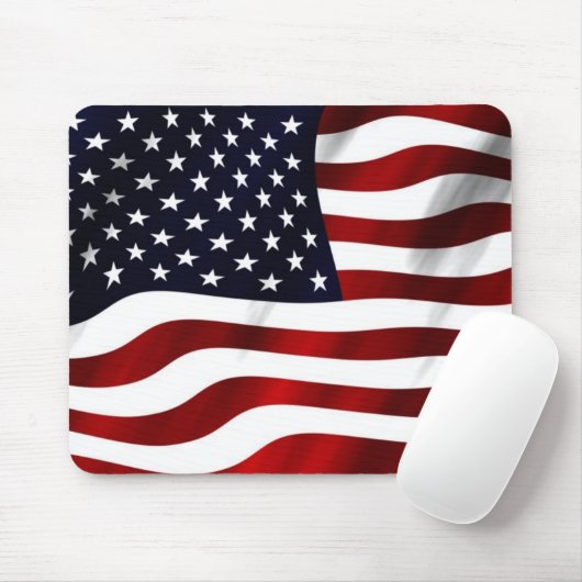 Amerikaanse vlag Waving Muismat (Met muis)