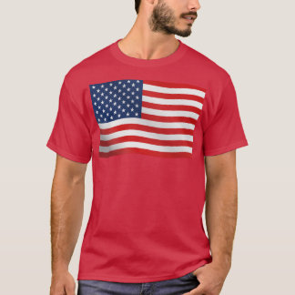 Amerikaanse vlag Waving T-shirt