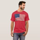 Amerikaanse vlag Waving T-shirt (Voorkant volledig)