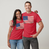 Amerikaanse vlag Waving T-shirt (Unisex)