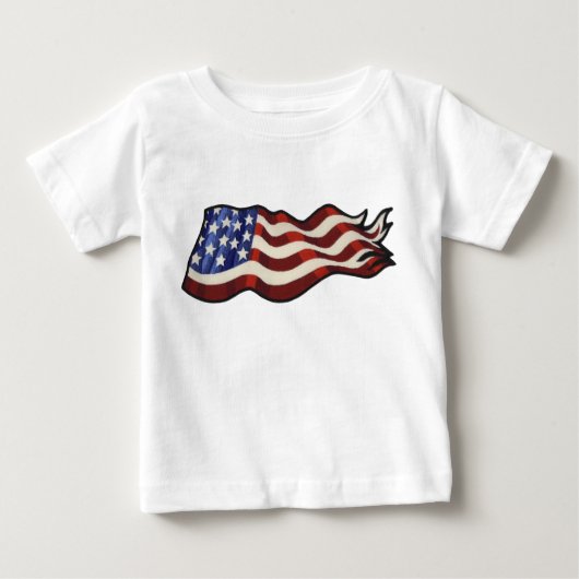 Amerikaanse vlag Waving Toddler (Voorkant)