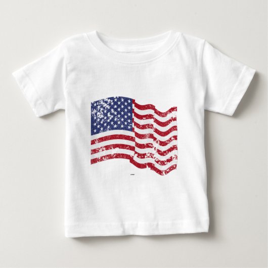 Amerikaanse vlag Waving - verhit (Voorkant)