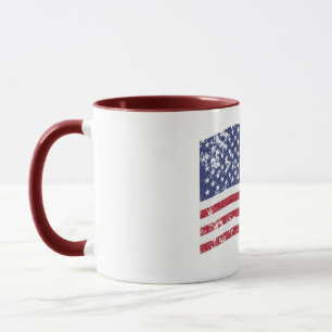 Amerikaanse vlag Waving - verhit Mok