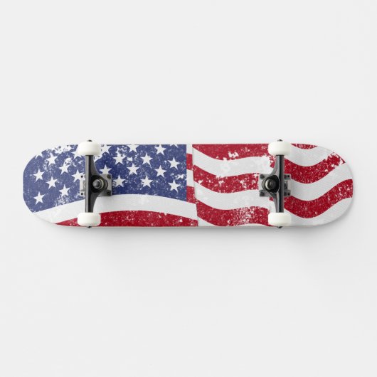 Amerikaanse vlag Waving - verhit Skateboard (Horizontaal)