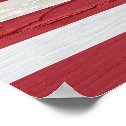Amerikaanse vlag Weathered Poster (Hoek)
