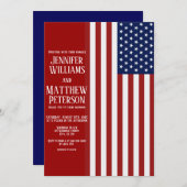 Amerikaanse vlag Weddenschap Kaart (Voorkant / Achterkant)