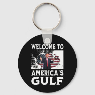 Amerikaanse vlag Welkom in de Golf van Amerika 1 Sleutelhanger