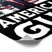 Amerikaanse vlag welkom in de Golf van Amerika Poster (Hoek)
