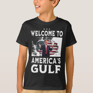Amerikaanse vlag welkom in de Golf van Amerika T-shirt