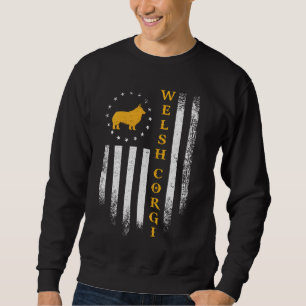 Amerikaanse vlag Welsh Corgi Dog Sil Trui