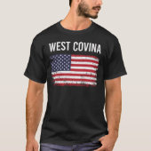 Amerikaanse vlag West Covina T-shirt (Voorkant)