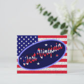 Amerikaanse vlag West Virginia Briefkaart (Staand voorkant)