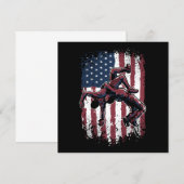 Amerikaanse vlag Westler Wrestle Kaart (Voorkant / Achterkant)