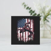 Amerikaanse vlag Westler Wrestle Kaart (Staand voorkant)