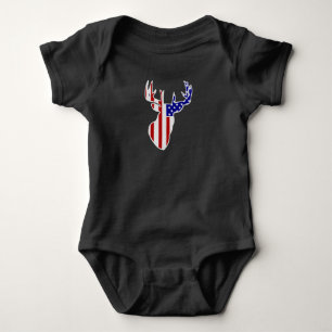 Amerikaanse vlag Whitetail Buck Romper
